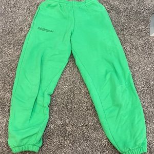 Pangaia green sweatpants- willing to negotiate price!!